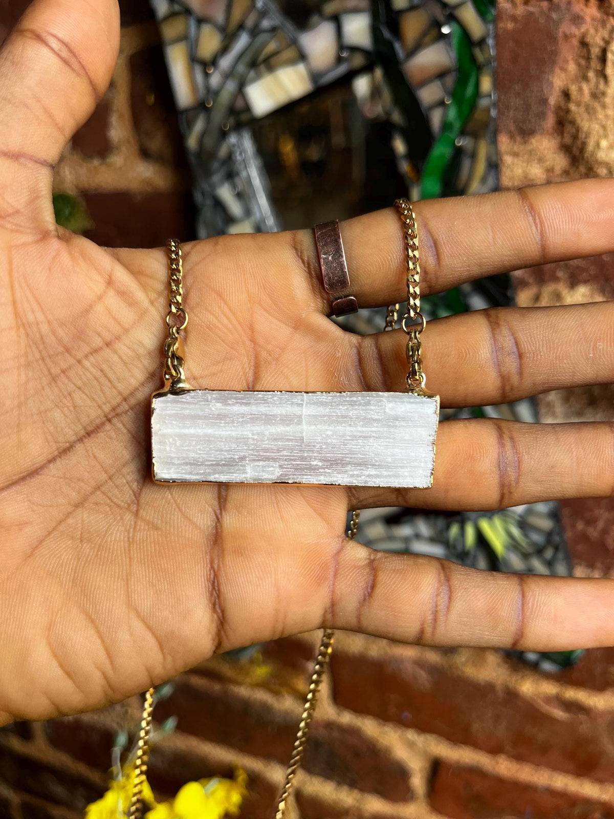 Selenite Crystal Necklace