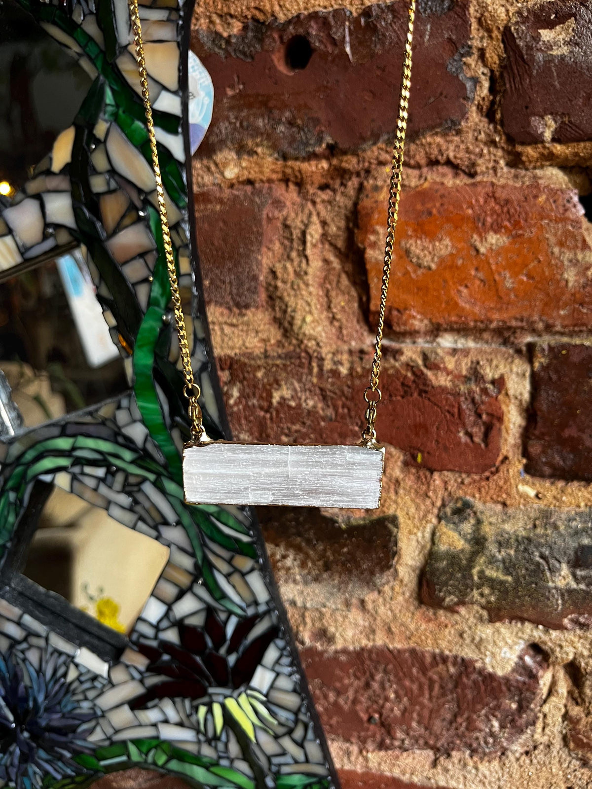 Selenite Crystal Necklace