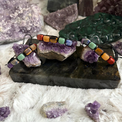 7 Chakra Crystal Bracelet - ADJUSTABLE.