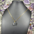 Larvikite Crystal Gold Stainless Steel Chain Necklace