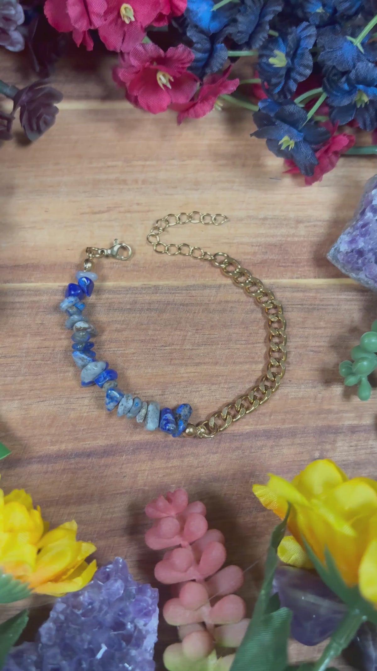 Lapis Lazuli Golden Aura Luxury Bracelet