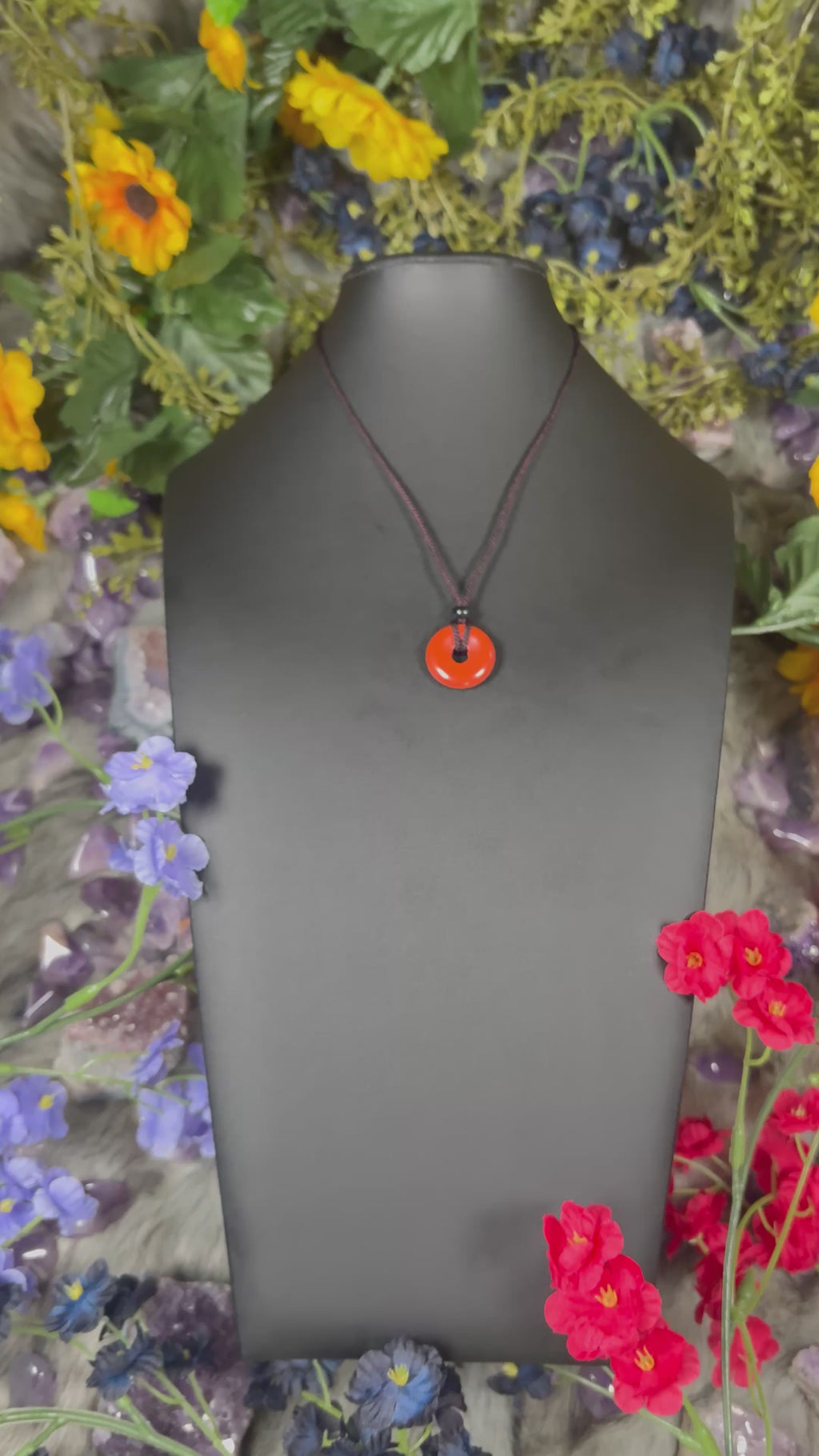 Red Jasper Eternal Circle Necklace