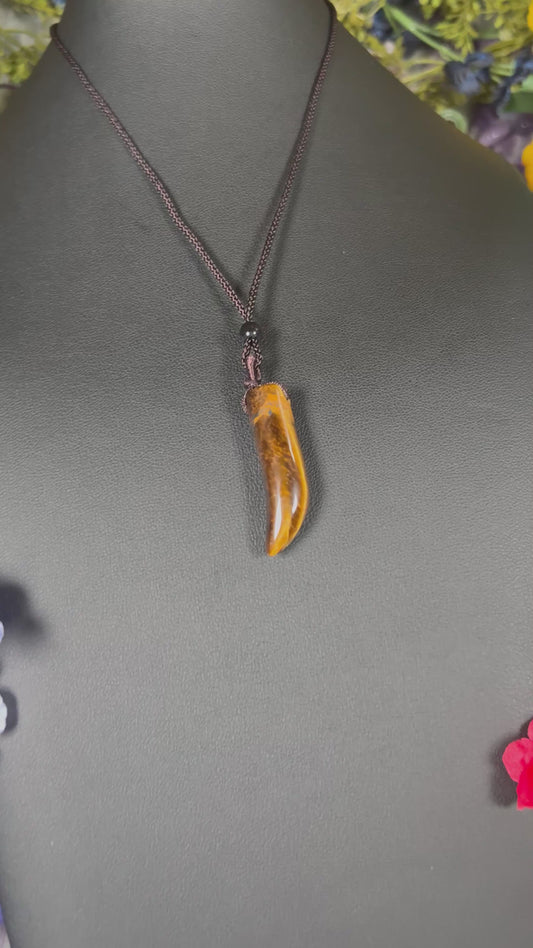 Tiger Eye Guardian Talisman Necklace