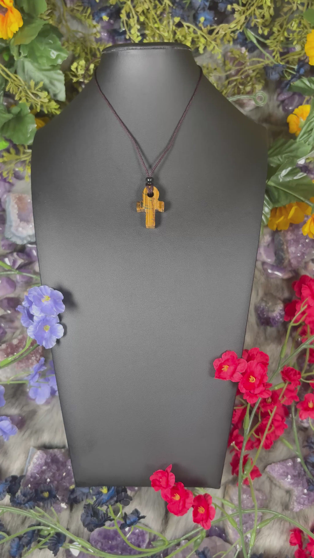 Tiger Eye Ankh Soul Journey Necklace