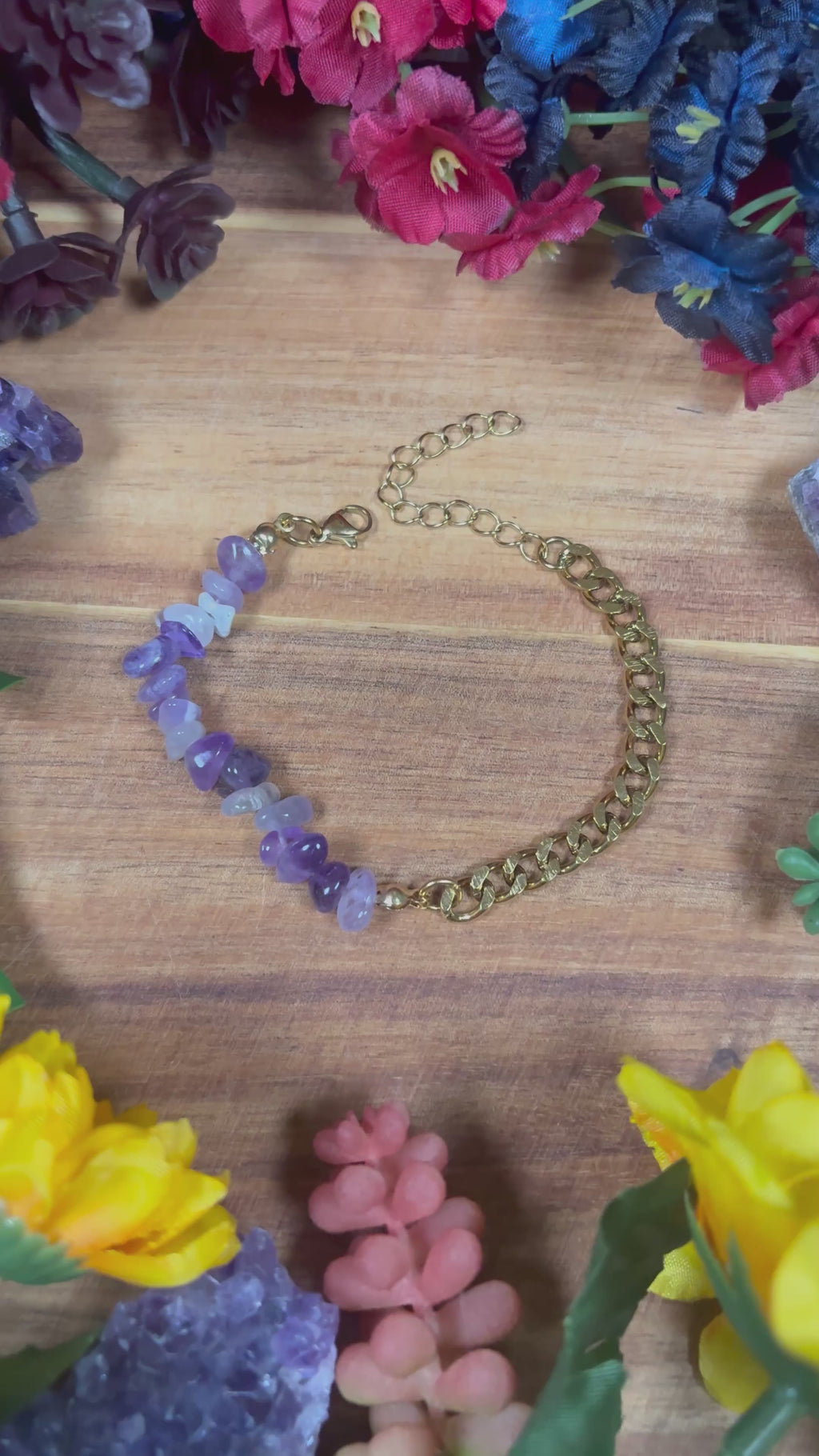 Amethyst Golden Aura Luxury Bracelet