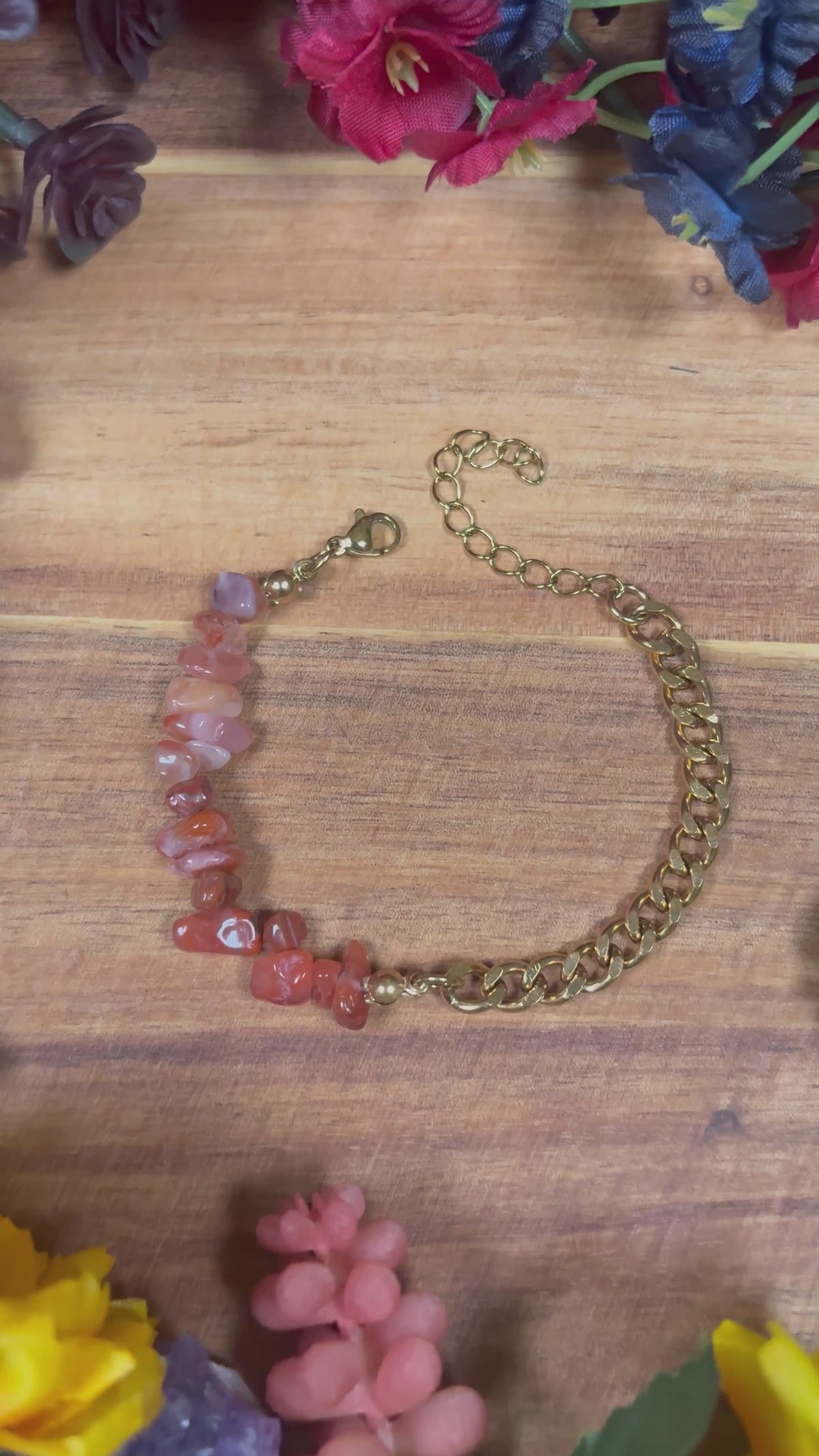 Carnelian Golden Aura Luxury Bracelet