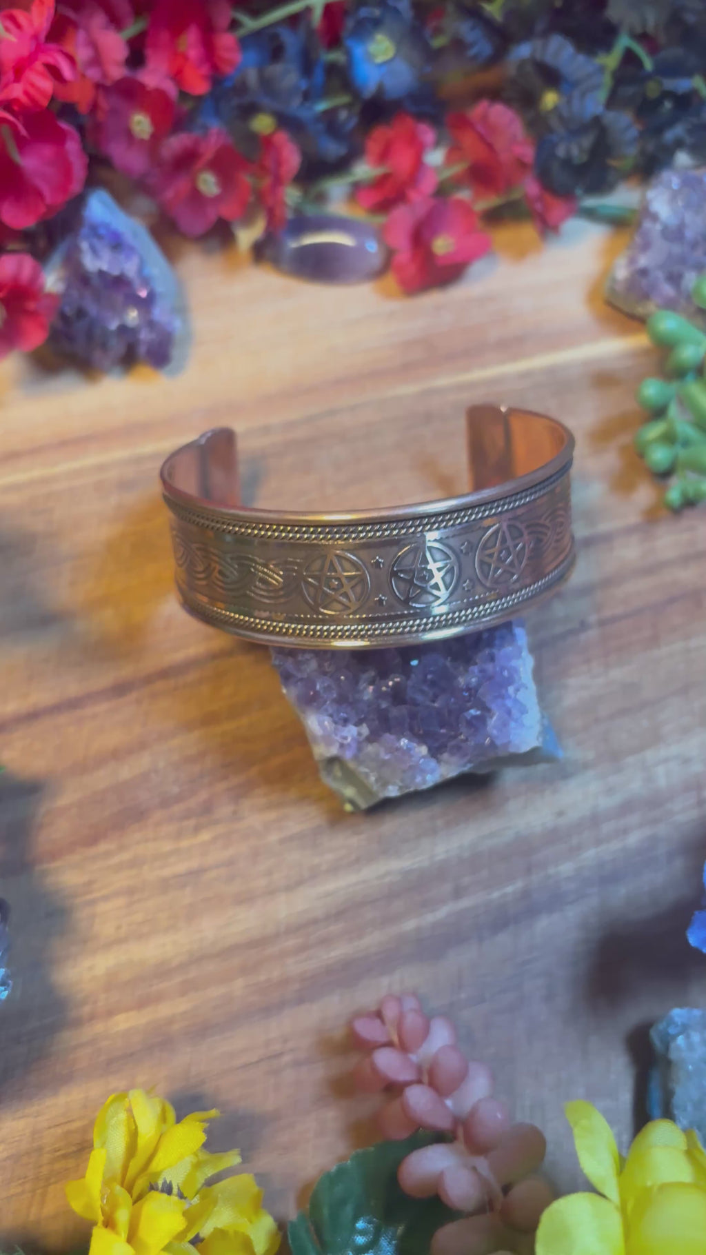 Copper Pentacle Bangle