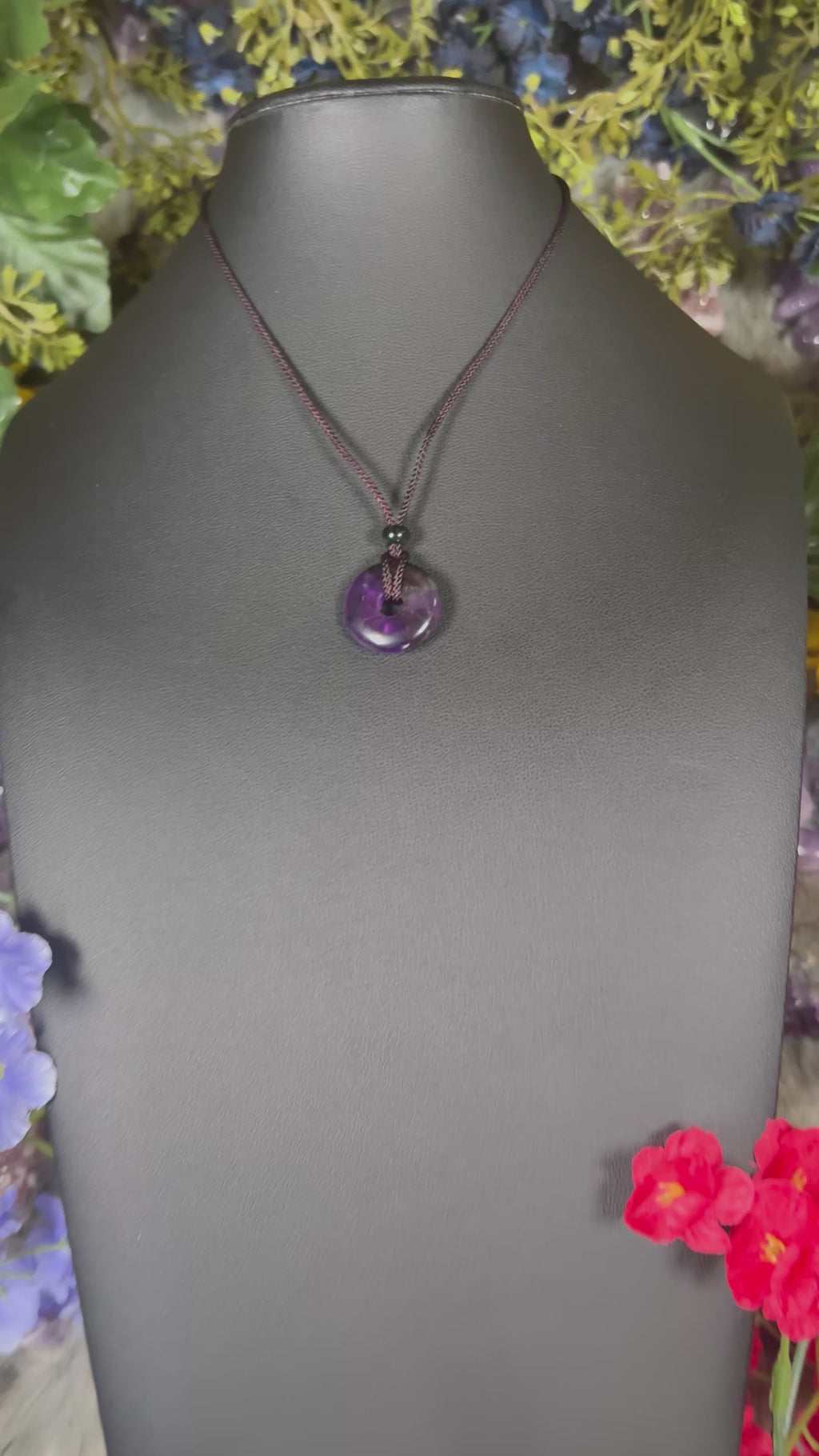 Amethyst Eternal Circle Necklace