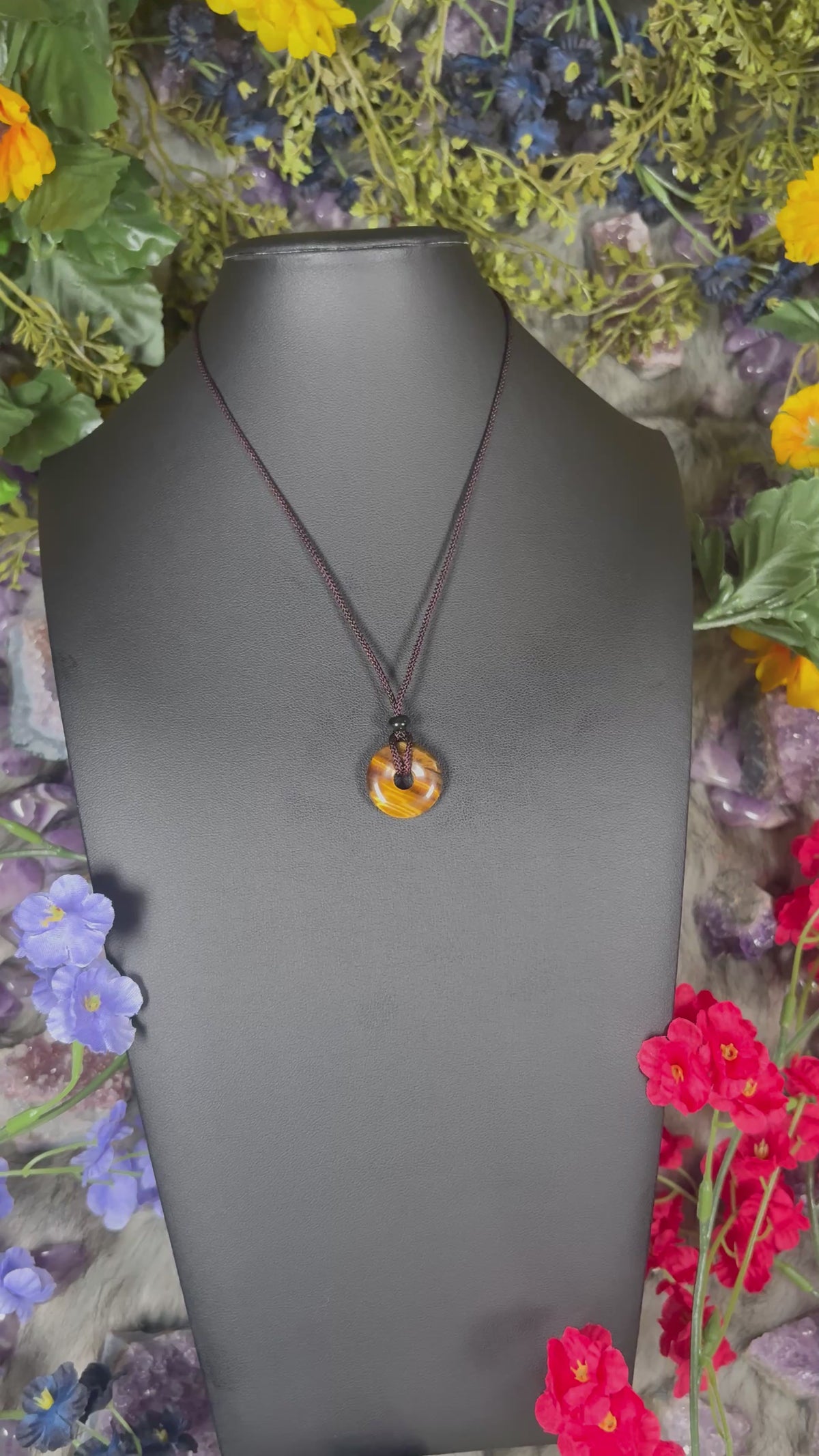 Tiger’s Eye Eternal Circle Necklace