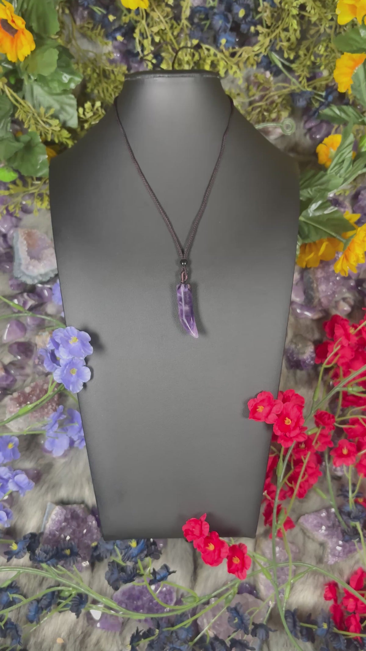 Amethyst Guardian Talisman Necklace