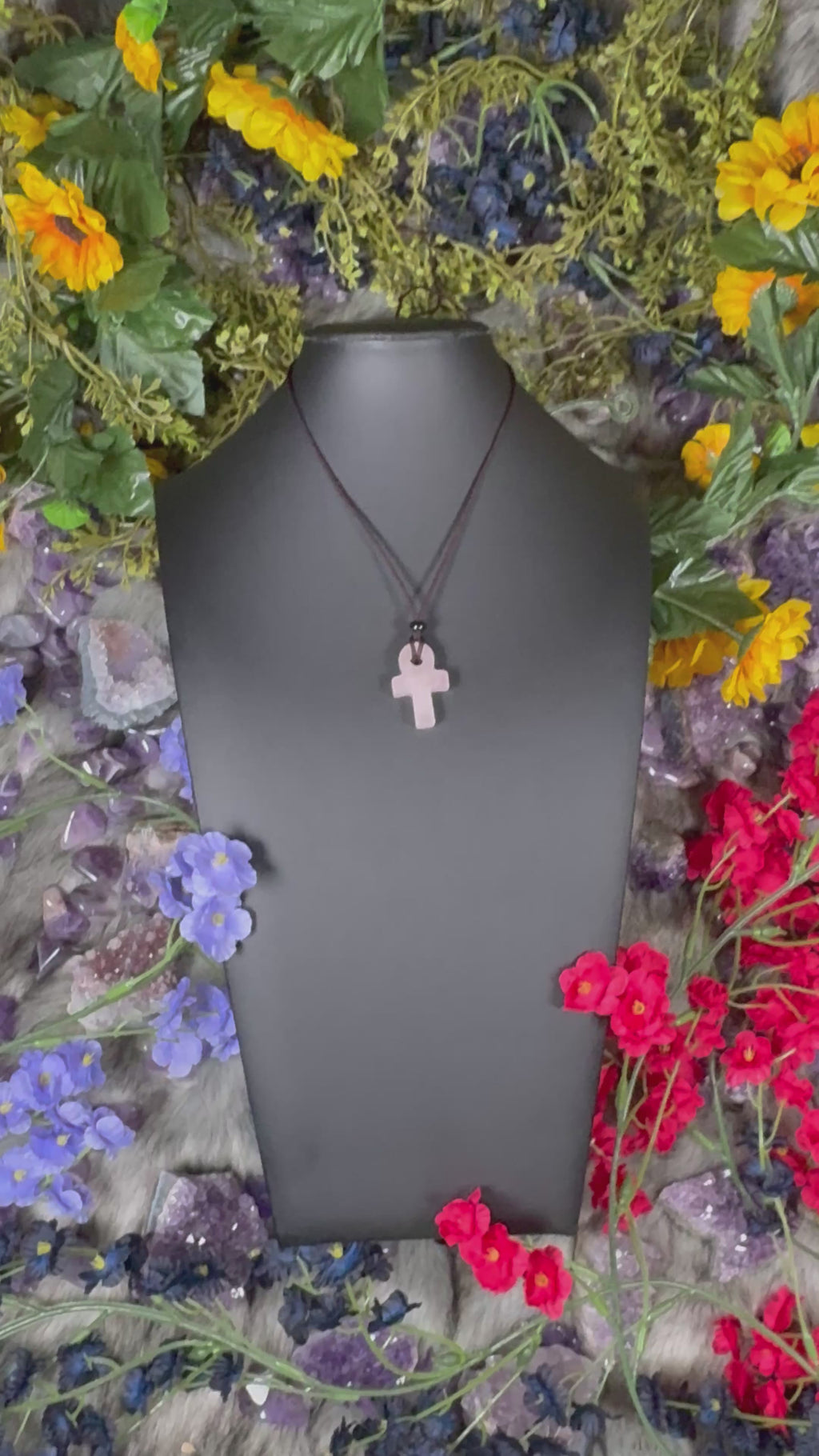 Rose Quartz Ankh Soul Journey Necklaces