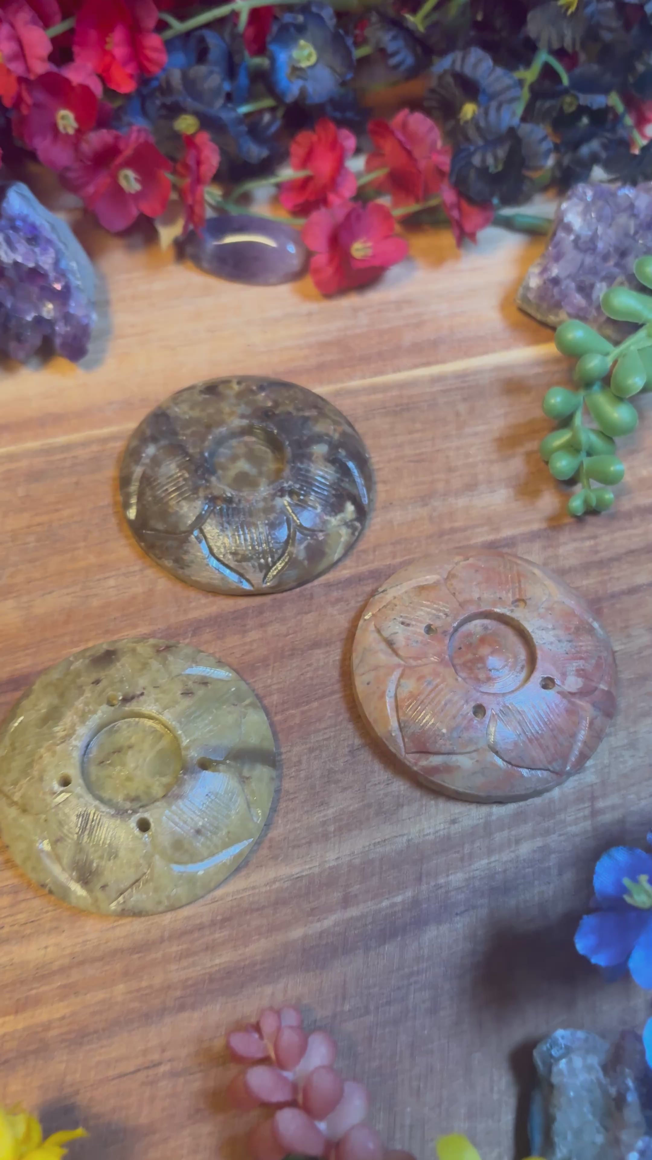 Steatite Sacred Flame Incense Holder
