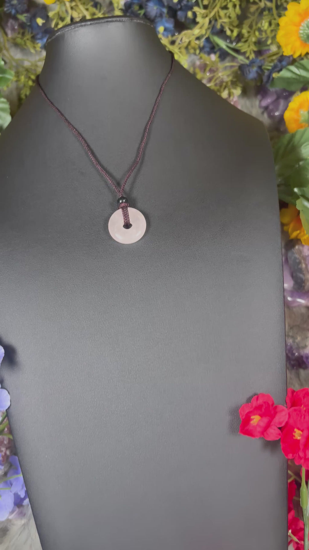 Rose Quartz Eternal Circle Necklace