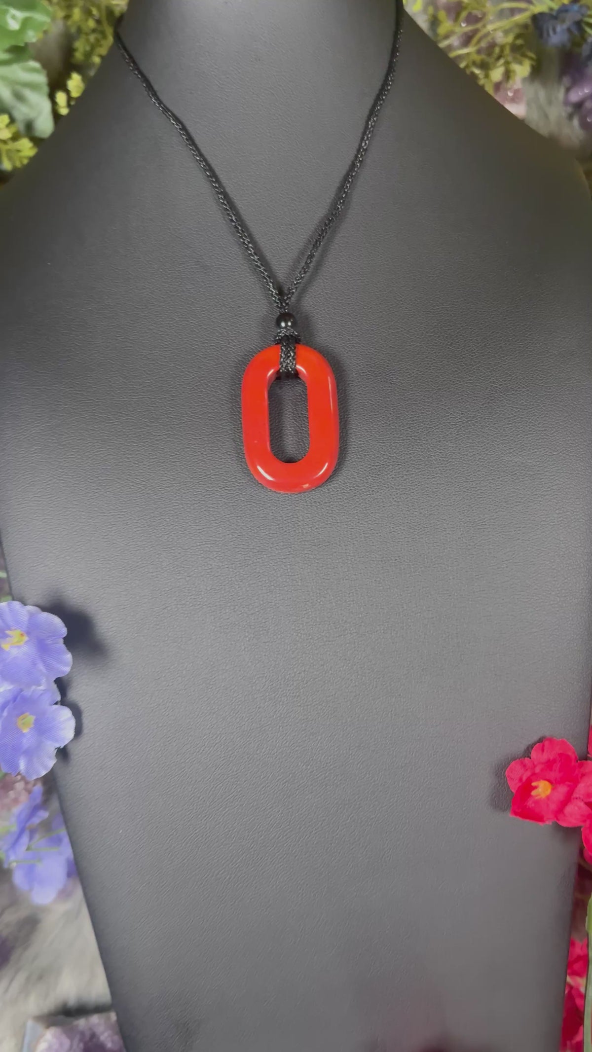 Red Jasper Portal Of Manifestation Crystal Necklace